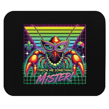 Discover Mardi Gras Crawfish Throw Me Something Mister Mouse Pads