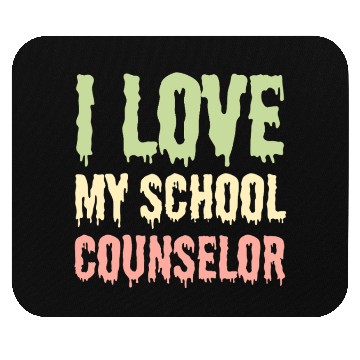 Discover I Love My School Counselor Mouse Pads