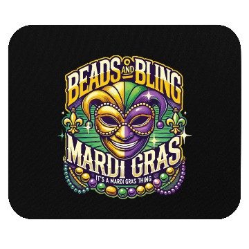 Discover Beads And Bling Mardi Gras Mask Extravaganza Mouse Pads