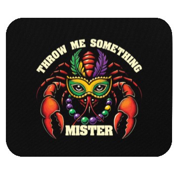 Discover Mardi Gras Throw Me Something Mister Mouse Pads