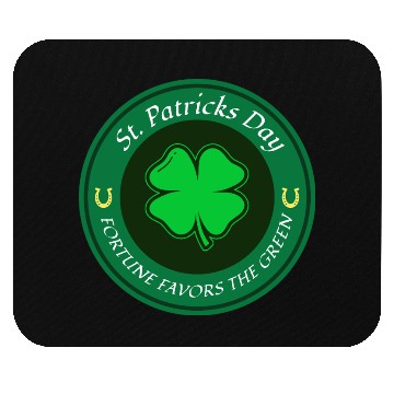 Discover St. Patricks Day Fortune Favors the Green Mouse Pads