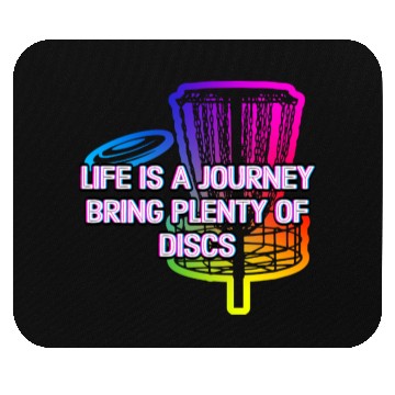 Discover Bring Plenty of Discs Positive Quotes Disc Golf Mouse Pads
