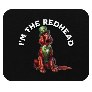 Discover I'm The RedHead Irish Setter Graphic Design Mouse Pads