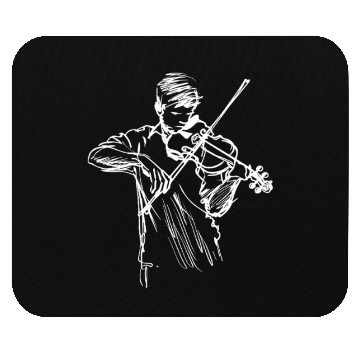 Discover Violin Boy Line Art Mouse Pads