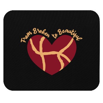 Discover From Broken Pottery Culture Kintsugi Heart Mouse Pads