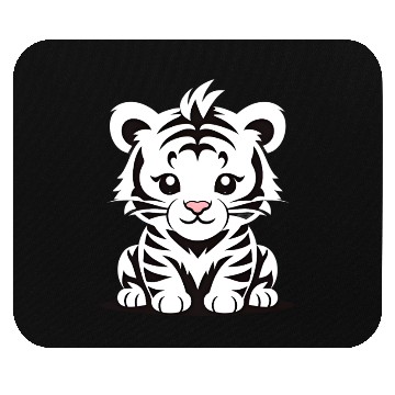 Discover Cute Baby Tiger Mouse Pads
