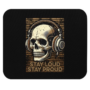 Discover Stay Loud Stay Proud - Vintage Skull use Headphone Mouse Pads