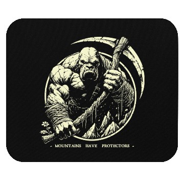 Discover Mountains Protectors Bigfoot Mouse Pads