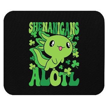 Discover Axolotl St. Patrick's Day Shenanigans Alotl Mouse Pads