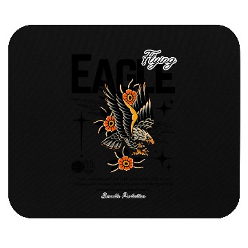 Discover Flying Eagle Vintage Tattoo Style Design Mouse Pads