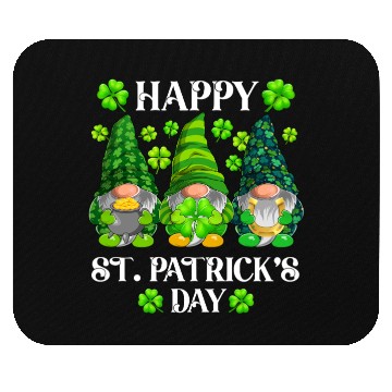 Discover Happy St. Patrick's Day Gnomes Shenanigans Irish Mouse Pads