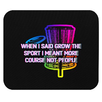 Discover More Course Not People Disc Golf Introvert Golfer Mouse Pads