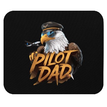Discover Pilot Dad Eagle Aviator Pride with Majestic Mouse Pads