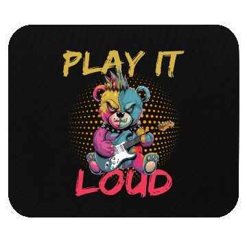 Discover Play It Loud Bear Rockin' Guitar Vibes Mouse Pads
