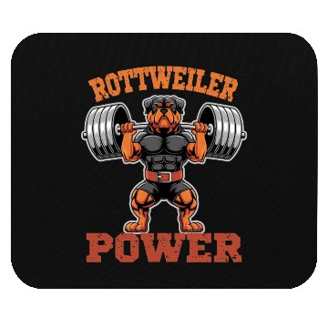 Discover Rottweiler Power Weightlifting Dog Gym Strength Mouse Pads