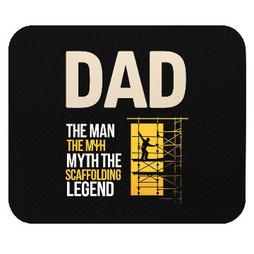 Discover Scaffolder Scaffold Scaffolding Dad Fathers day Mouse Pads