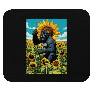 Discover Wild gorilla spirit. Mouse Pads