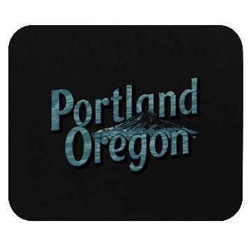 Discover Portland Oregon Scenic Typography with Mountain Mouse Pads