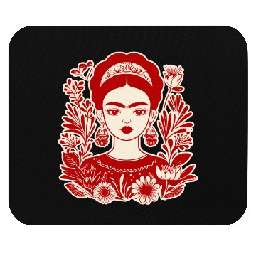 Discover Frida Kahlo Illustration Feminist Art Mouse Pads