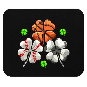 Discover St Patricks Shamrock Basketball Baseball Soccer Mouse Pads