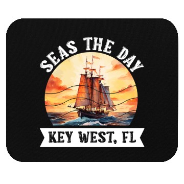 Discover Florida Keys SEAS THE DAY IN KEY-WEST FLORIDA Mouse Pads
