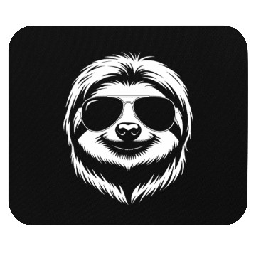 Discover Sloth with sunglasses Mouse Pads