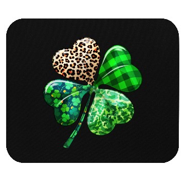 Discover St. Patrick's Day Shamrock Irish Leopard Mouse Pads