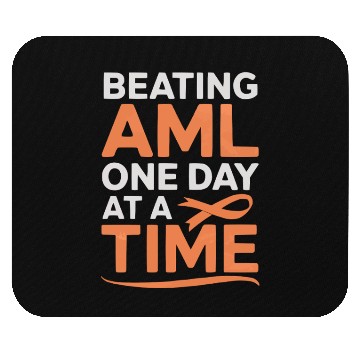 Discover Orange Ribbon Acute Myeloid Leukemia Awareness Mouse Pads
