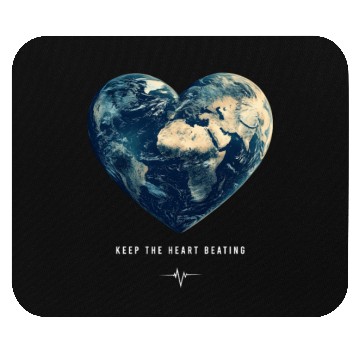Discover Keep the Heart Beating Earth Day Earth Environment Mouse Pads