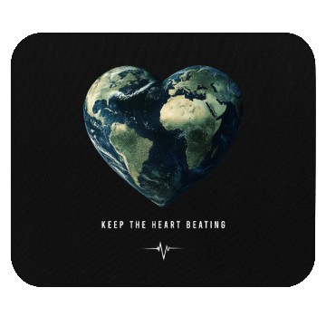 Discover Keep the Heart Beating Earth Day Heart Environment Mouse Pads