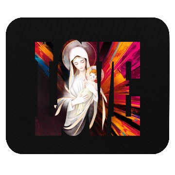 Discover Mary and Jesus design Mouse Pads