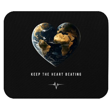 Discover Keep the Heart Beating Heart Earth Day Environment Mouse Pads