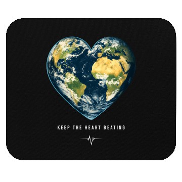 Discover Keep the Heart Beating Environment Earth Earth Day Mouse Pads