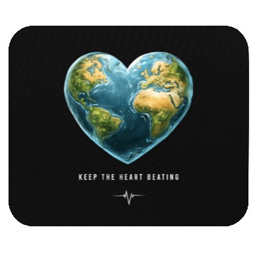 Discover Keep the Heart Beating Environment Earth Day Heart Mouse Pads