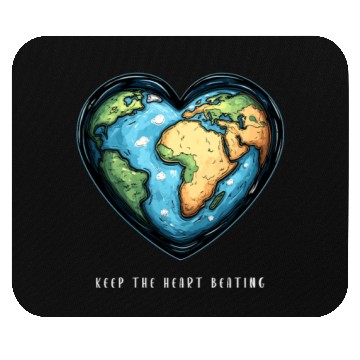 Discover Keep the Heart Beating Environment Earth Day Earth Mouse Pads