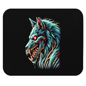 Discover 7D2D Inspired Neon Zombie Direwolf Mouse Pads