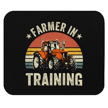Discover Farmer In Training Farming Retro Sunset Tractor Mouse Pads