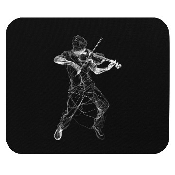 Discover Violin Player Line Art Mouse Pads