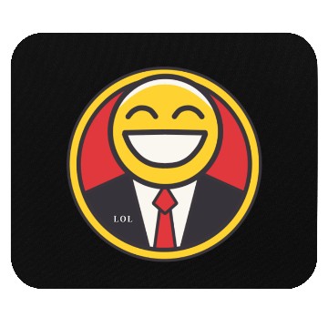 Discover Laughing Business Icon – LOL Edition Mouse Pads