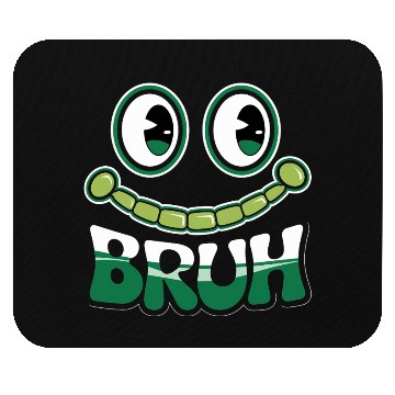 Discover Green Aesthetic Face St. Paddy’s Day Bruh Mouse Pads