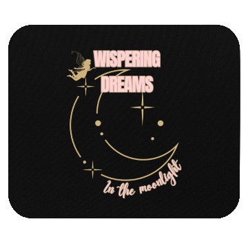 Discover Wispering Dreams Moon Fairy Mouse Pads