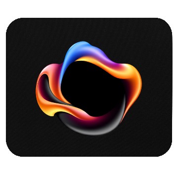 Discover Abstract colorful design with fluid shapes Mouse Pads