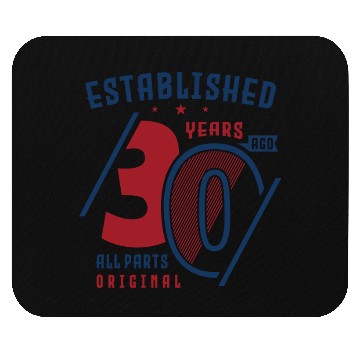 Discover Established 30 Years Birthday Gift Mouse Pads