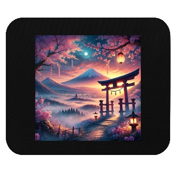 Discover fuji sakura torii Mouse Pads
