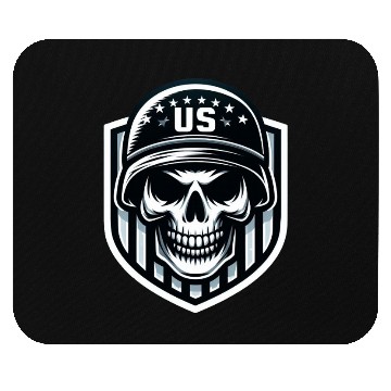 Discover US Skull and Shield Design Mouse Pads
