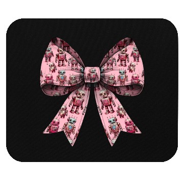 Discover Coquette Bow Robot Mothers Day Robotics Pattern Mouse Pads