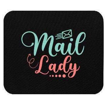 Discover Mail Lady Mailman Postal Worker Mouse Pads