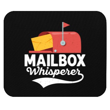 Discover Mailbox Whisperer Mailman Postal Worker Mouse Pads
