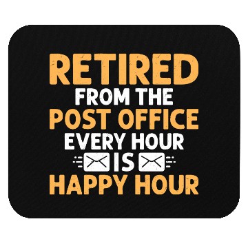 Discover Retired From The Post Office Mailman Postal Worker Mouse Pads