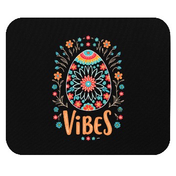 Discover Vibrant Easter Vibes Mouse Pads – Folk Art Egg Design